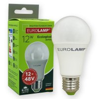 Світлодіодна LED лампа Eurolamp ECO A60 10W E27 4000K LED-A60-10274(12-48V)