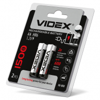 Аккумулятор Videx HR6 1500mAh 1.2V double blister/2шт упаковка HR6/1500/2DBB