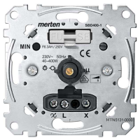 Механізм диммера (світлорегулятора) поворотно-натиск 60-400W для л/н та г/л Merten MTN5131-0000