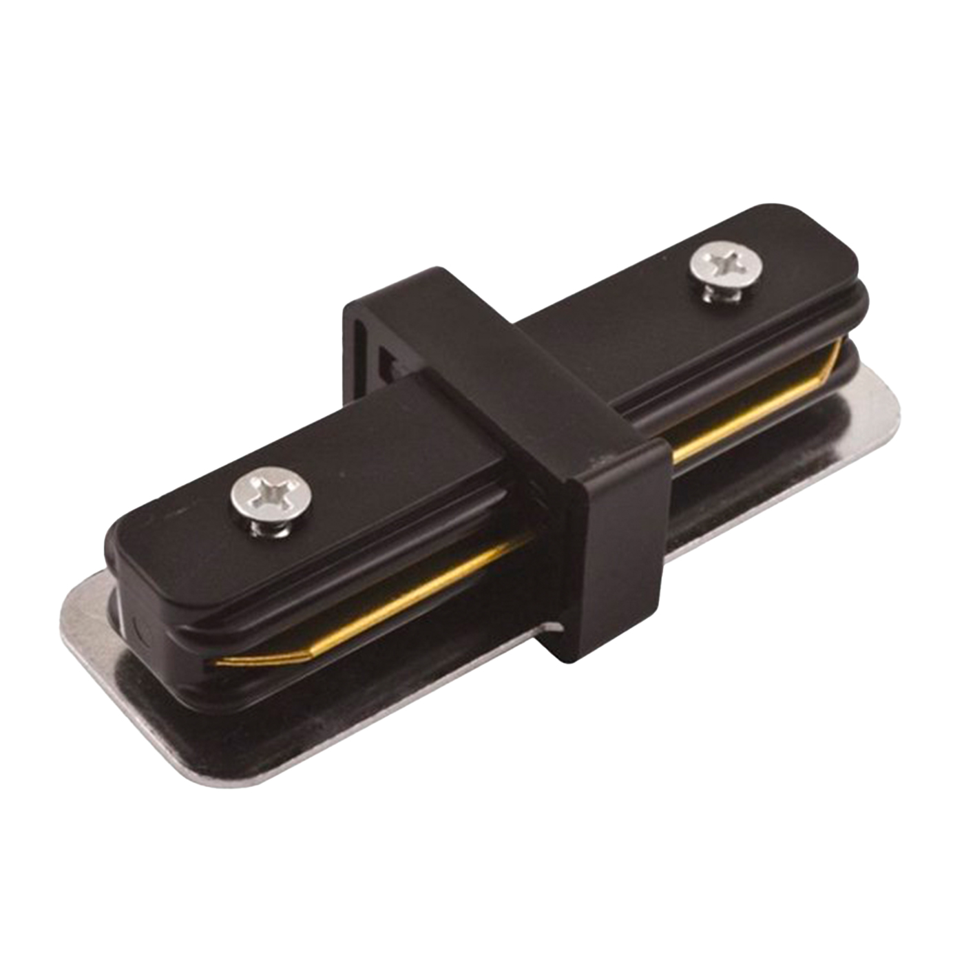 З'єднувач Eurolamp для магнітного шинопроводу прямий CNCTR-TR(black)S