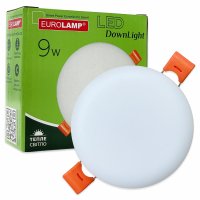 Точковий LED світильник Eurolamp 9W 3000K коло LED-DLR-9/3(Е)