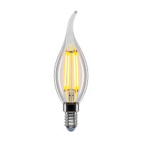 Світлодіодна лампа Velmax Filament свічка на вітрі C37T 4W E14 4100K 21-42-34-1