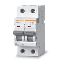 Автоматичний вимикач Videx RESIST RS6 2п 40А З 6кА VF-RS6-AV2C40