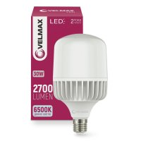 Світлодіодна LED лампа Velmax V-A80 30W Е27 6500K 21-90-33