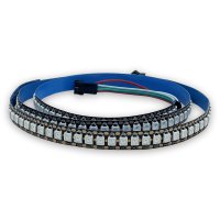 Адресная Smart LED лента LT WS2812B SMD5050 Digital RGB 144шт/м 36W/м 5V IP20 черная 93015
