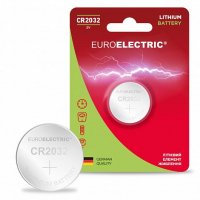Батарейка литиевая Euroelectric CR2032 3V блистер 1шт BL-CR2032-EE(1)