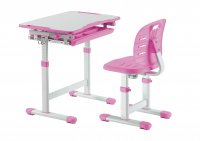 Комплект парта + стілець трансформери Piccolino III Pink FunDesk 221982