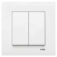 Выключатель 2-ух клавишный Viko Karre белый (90960002)