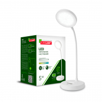 Настольная LED лампа аккумуляторная Eurolamp 5W 2400mAh 2800-6500К белая LED-TLB-5W