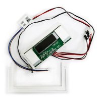 Сенсорный выключатель для зеркал Biom LB-086 с LED-часами, 2 кл., dimmer, 2 канала 12-24V 65W IP44 с подогревом и реле 220V 21300