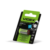 Батарейки щелочные Videx 4LR44/A544 1pc BLISTER 4LR44/A544 1B