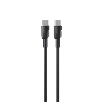 Кабель з'єднувальний зарядний HAVIT USB-C - USB-C PD60W 3A 1м силіконовий Black HV-CB308C