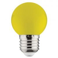 LED лампа Horoz желтая G45 1W E27 001-017-0001-020