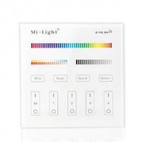 Настенный смарт пульт Mi-Light для ДУ 4-зональный RGB+CCT 220VАС White/RGB/RGBW/CCT 2,4 GHz TL4