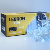 LED гирлянда Lebron штора 3x2м 320LED 220В белая 15-18-78