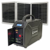 Портативна зарядна станція Velmax V-PPS-200sp 200W із сонячною панеллю 3×30W 31-10-02