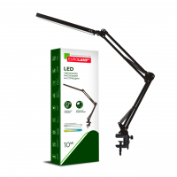 Настільна LED лампа Eurolamp 10Вт 2800-6500К чорна на струбціні LED-TLS-10W(black)