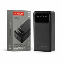 Портативное зарядное устройство (повербанк) TITANUM OL03 Black 30000mAh TPB-OL03-B