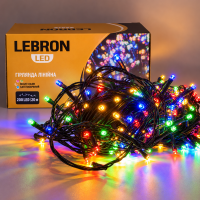 Led гирлянда Lebron линейная мульти 200LED 20м IP20 15-18-14