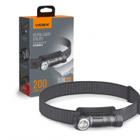 Налобный светодиодный аккумуляторный LED фонарь Videx 200Lm 5000K IP68 VLF-A056H