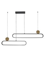 LED світильник підвісний Goldlux Florentyna 48W 4000K чорний 333889