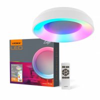 LED світильник Smart Videx EDGE-RC круглий 72W 2700-6000К RGB білий VLE-ERC-RGB-72W
