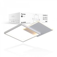 LED светильник Feron QUADRO S AL6200 50W 2300Lm 3000-6500К с пультом белый (40238) 7501