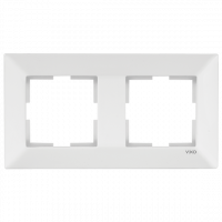 Рамка двойная горизонтальная Viko Meridian белая (90979002-WH)