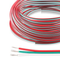 Провід (кабель плоский) 3-жильний 0,32 мм AWG 22 для SPI адресної smart RGB стрічки WIRE-3X032-22AWG 021003