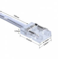 Конектор LT для світлодіодної стрічки COB 8мм 2pin-провід 14см 000772