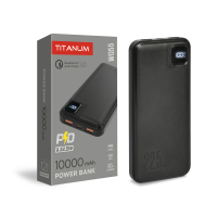 Портативний зарядний пристрій (повербанк) TITANUM WQ55 Black 10000mAh TPB-WQ55-B