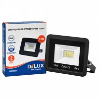 Світлодіодний прожектор Delux FMI 11 10W 6500К IP65 чорний 90019304