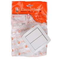 Выключатель ElectroHouse Acura белый 2кл EH-2141