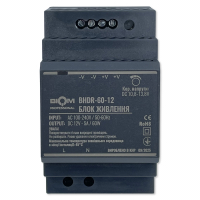 Блок питания Biom на DIN-рейку 60W 5A 12V BHDR-60-12