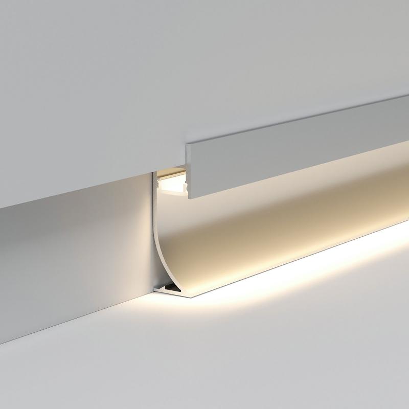 Алюминиевый плинтусный профиль c LED-подсветкой