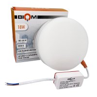 Світлодіодний світильник накладний Biom 18W 5000К HB-R18W-5 круглий 23851