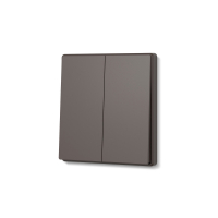 Вимикач Videx Nota двоклавішний мокко VF-NT-SW2-BR