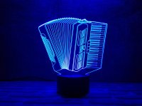 3D светильник "Баян" с пультом+адаптер+батарейки (3ААА) 11-018