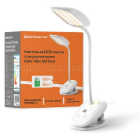 Настільна LED лампа акумуляторна Євросвітло Ridy Flex-02 5Вт 3000К/4000К/6000К біла 000059656