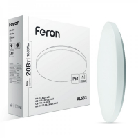 LED светильник Feron AL533 20W 6500K накладной круг (40221) 7450