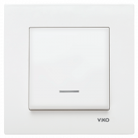 Выключатель с подсветкой Viko Karre белый (90960019)