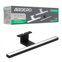 LED подсветка Ardero AL5081ARD 5W 4000K IP44 черный 8577