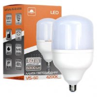 LED Лампа Евросвет 60W Е27 + Е40 4200K (VIS-60-E40) 000042334