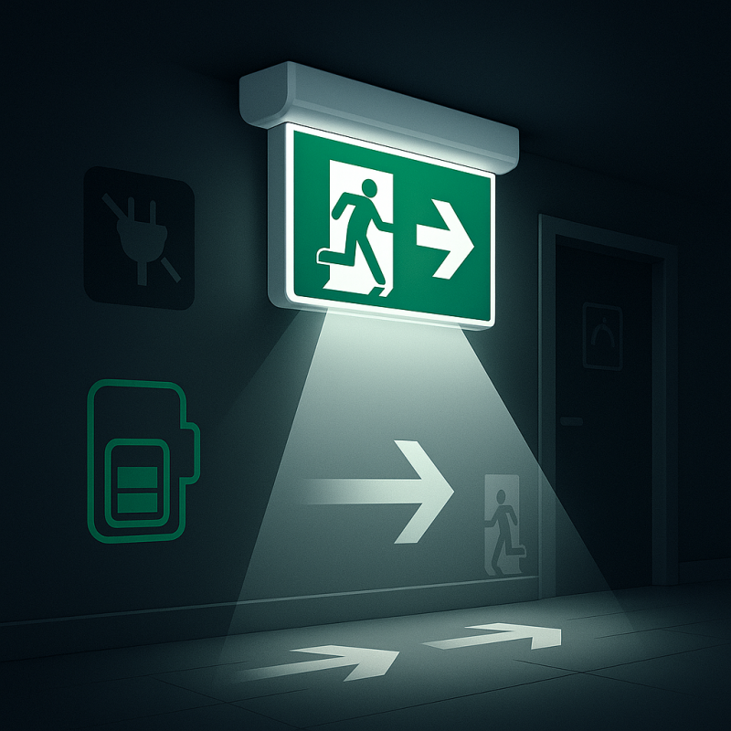 Як працює аварійний світильник