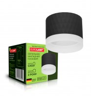 Точковий LED світильник Eurolamp для ламп GX53 30W чорний LH-LED-GX53(black)N3