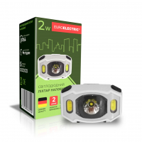 Портативний світлодіодний ліхтарик Eurolamp 2W 6500K SMD+COB білий HL-2W(EE)