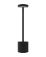 Настільна LED лампа акумуляторна Kloodi 5W 2700K/4000K/6500K IP20 чорний TA-5V UNO CCT BK