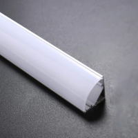 Комплект профіль кутовий алюмінієвий LT-601a-2 + розсіювач напівматовий 16*16мм 51103