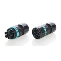 Силовой разъем Techno Mini-TEEPLUG D7-12 IP68 (вилка + розетка) THB.387.A5A + THB.387.B5A