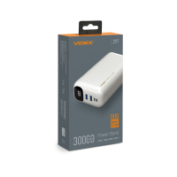 Портативний зарядний пристрій (повербанк) Videx 30000mAh 22.5W White VPB-297-W